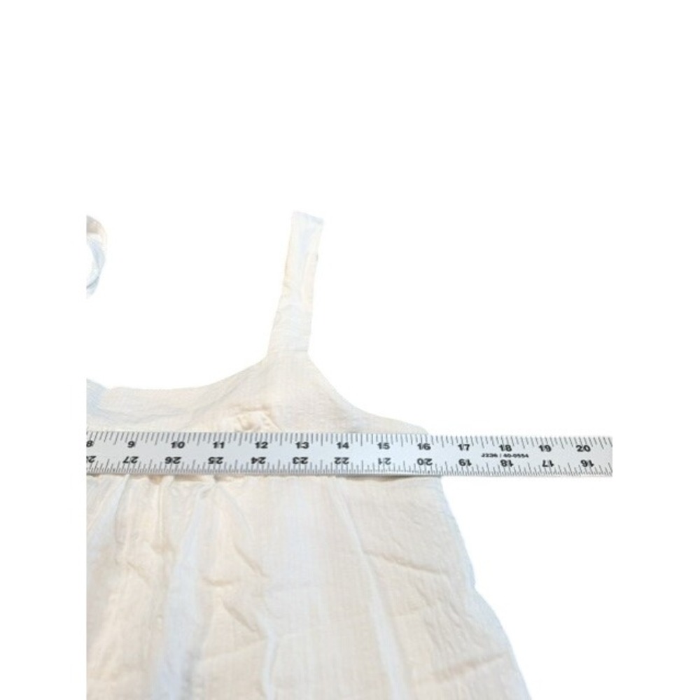 Haute Hippie Style White Maxi Dress S Boho Cotton Gauze Tiered Sundress - Picture 4 of 6